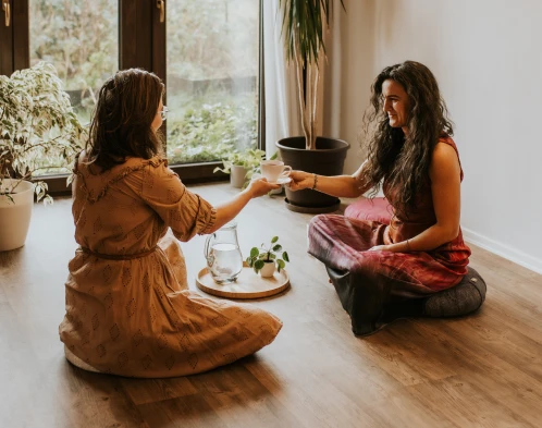 Naladění se před masáží v klidném prostředí